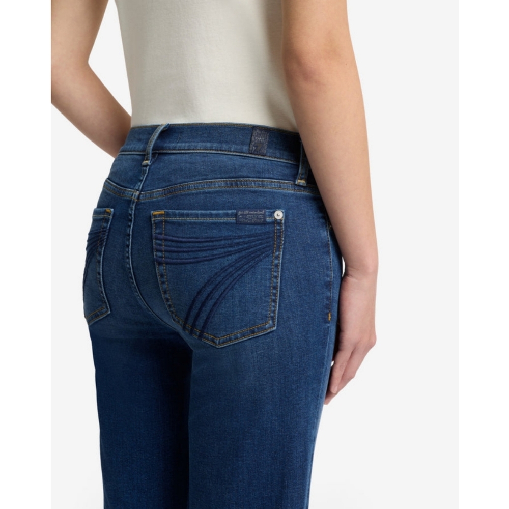 🆕️ 7 For All Mankind Dojo Flare Leg Jean Sz 28 70s Bohemian Streetwear Stretch - Picture 6 of 16